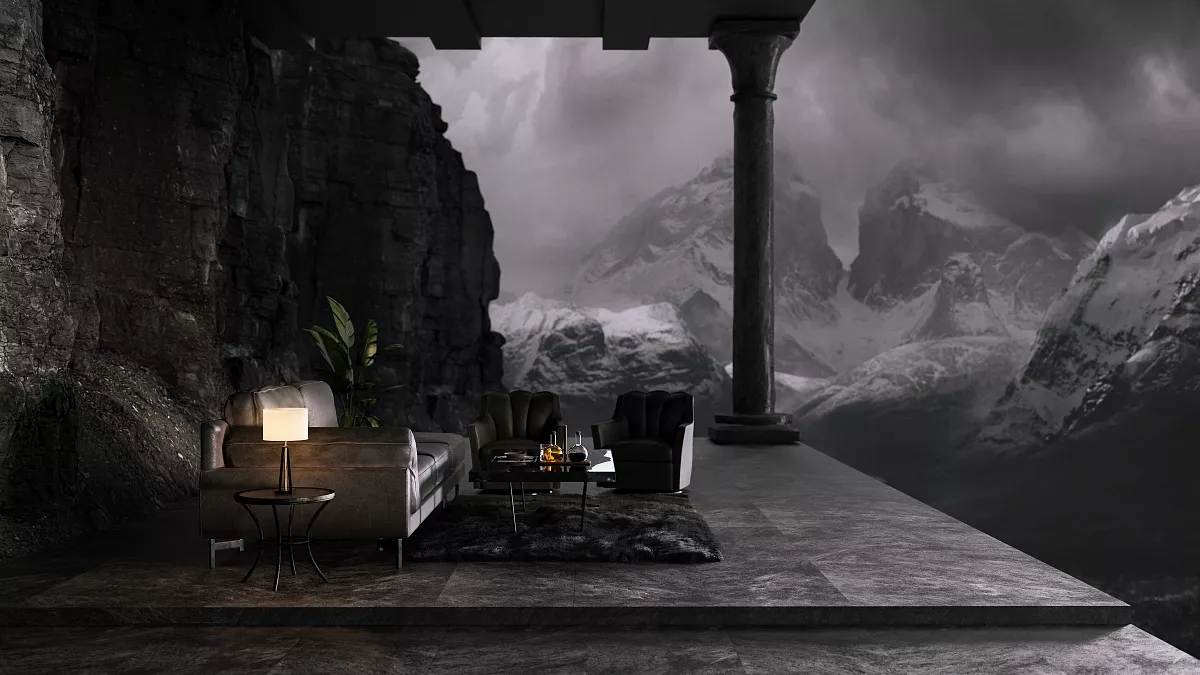 Rock  Grey600х600 Prime Ceramics Белый Для пола Имитация камня Матовый Узбекистан