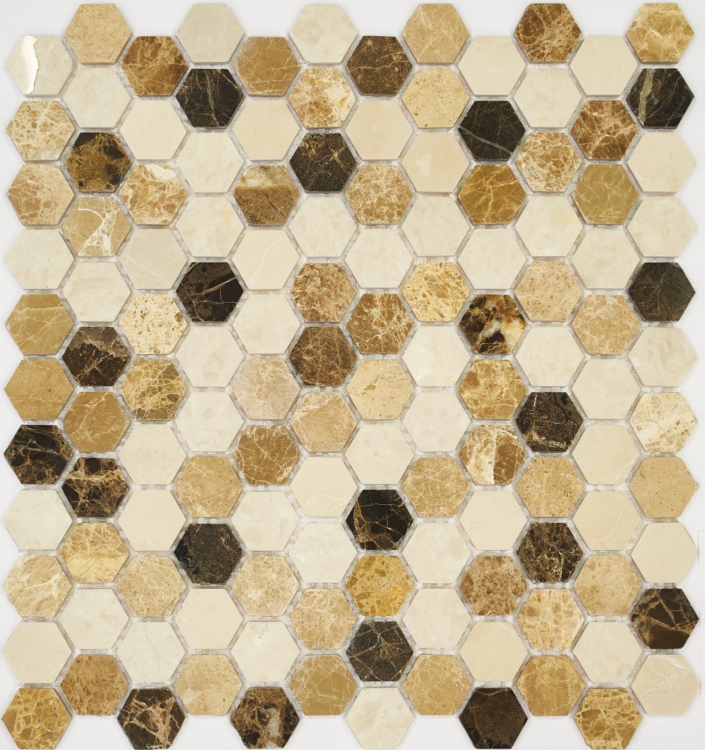 Мозаика Pietrine Hexagonal Pietra MIX 2 MAT 35055 25х25х6мм