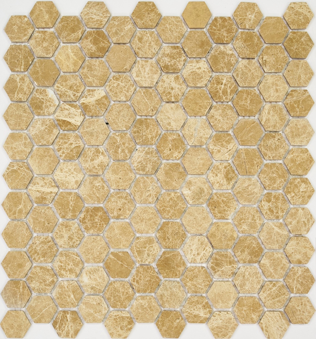 Мозаика Pietrine Hexagonal Emperador Light 35235 25х25х6мм