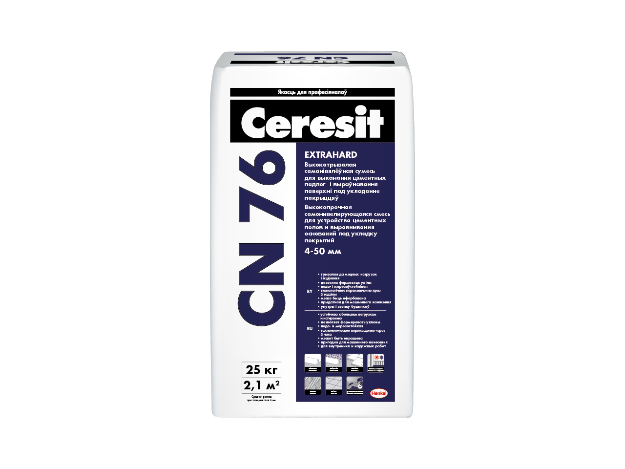 Высокопрочная самонивелирующаяся смесь Ceresit CN 76